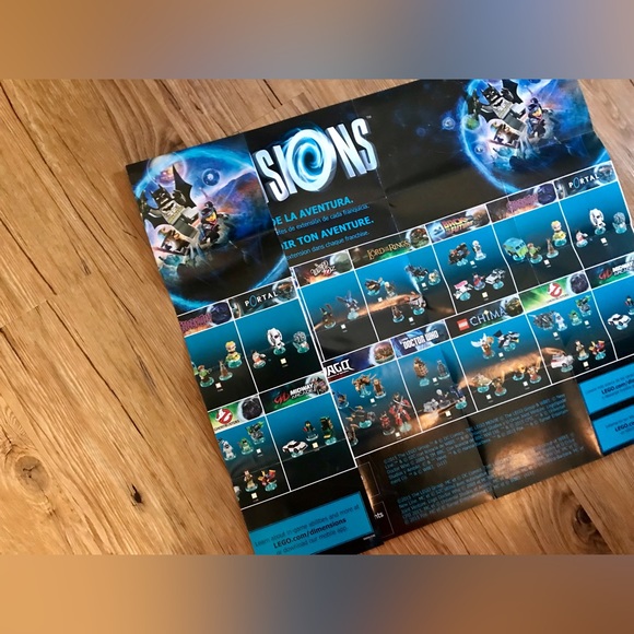 LEGO Dimensions Portal Base Poster & Building Instructions No LEGOs No Figures - Picture 11 of 11